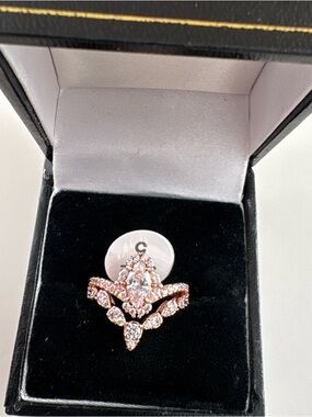 Bomb Party April26 A Princess Moment Ring RG44584 Diamond CZ Rose Gold Plating